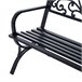 Banco de Jardín Hierro Outsunny 127x60 Negro