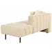 Beliani Chaise longue izquierdo Terciopelo LANNILS Crema