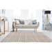 Alfombra de Bambú natural antideslizante 140x200 Gris