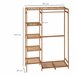 Perchero de Ropa Bambú HOMCOM, hogar - muebles de recibidor Marron