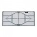 Pack 2 Mesas Plegables Rectangular Catering Thinia Home 150x70 Blanco