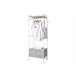 Burro de ropa EDDY II metal blanco Blanco