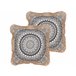Beliani Cojín decorativo AGRIMONY Beige
