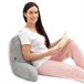 Almohada de Lectura con Apoyabrazos Gris