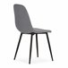 Set de 1 mesa y 4 sillas MINKA Blanco/ Gris