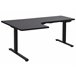 Beliani Escritorio ajustable DESTINES 160x109 Negro