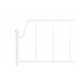 Beliani Cama con somier Hierro MAURESSAC 145x206 Blanco