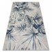 Alfombra Estructural BOTANIC 65265 Hojas de monstera tejido plano 117x170 Gris
