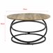 Mesa de centro Dunedin aglomerado metal Madera