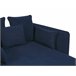 Beliani Chaise longue Poliéster CHARMES Azul Marino