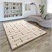 Alfombra shaggy geométrica con relieve BRENDA - ATTICGO 80x150 Cobre