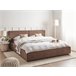 Beliani Cama con somier Bouclé LINARDS 210x242 Blanco