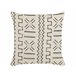 Beliani Cojín decorativo MYRICA Blanco/ Beige