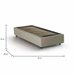 Cama individual en tela Beige