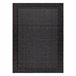Alfombra MIMO 5000 sisal exterior marco 200x290 Negro