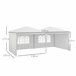 Carpa Plegable Acero, Tela Oxford Outsunny Blanco