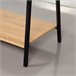 Max Home Burro ropa madera y acero 2 estantes Negro/ Madera