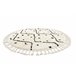 Alfombra BERBER TETUAN B751 zigzag Franjas Bereber Marroquí Shag 120x120 Crema