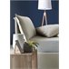 Cama plaza y media en tela Beige