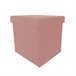 Acomoda Textil – Taburete para Almacenaje Plegable. Rosa Talco