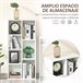 Estantería para Libros Melamina de Madera HOMCOM 50 Blanco