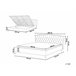 Beliani Cama con almacenaje Piel sintética METZ 212x215 Blanco
