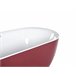 Beliani Bañera independiente CARRERA 80x170 Rojo
