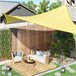 Toldo de Vela Rectangular Poliéster Outsunny 300x400 Mostaza