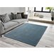 ATTICGO Alfombra lavable lisa en tejido plano Harris 60x120 Azul