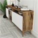 Aparador efecto madera 180 Blanco/ Madera