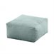 Puf cuadrado pana Désert Turquesa