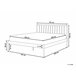 Beliani Cama con somier Metal MAURS 187x209 Blanco