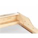 Beliani Cama con somier Madera de pino EDERN 105x204 Marron