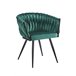 Silla Widny Black Terciopelo Verde