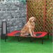 Cama Elevada para Perros Metal y Tela Oxford PawHut Cama Elevada para Perros Metal y Tela Oxford PawHut Rojo