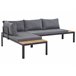 Beliani Conjunto longue PIENZA Negro