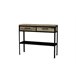Mueble recibidor 2 cajones ARTY Negro/ Madera