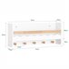 Librería Infantil de Pared con 5 ganchos SoBuy KMB78-W Blanco
