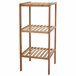 Estante de almacenamiento de baño de bambú 3 niveles SDB04022 Marron Claro