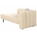 Beliani Chaise longue derecho Terciopelo LANNILS Beige