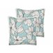 Beliani Cojín decorativo CYANOTIS 45x45 Azul