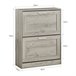 Zapatero con 2 Solapas Organizador FSR137-HG SoBuy Gris