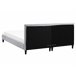 Beliani Cama LED Poliéster FITOU 170x214 Gris Claro