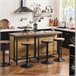 Aparador de Comedor con 2 Puertas 4 Compartimentos KNL01-F SoBuy Marron