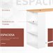 Mesa de Bar Tablero de MDF, Metal HOMCOM, hogar - cocina 115x55 Blanco