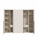 Armario SAND 210x270cm 2 puertas batientes y 2 puertas correderas Beige