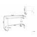 Beliani Escritorio plegable CAVI 180x60 Blanco
