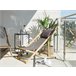 Beliani Tumbona AVELLINO Blanco/ Beige