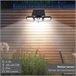Aktive Aplique solar LED con sensor de movimiento 350 lúmenes Negro