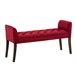 Banco - Cleopatra - Simil cuero 128x43 Rojo